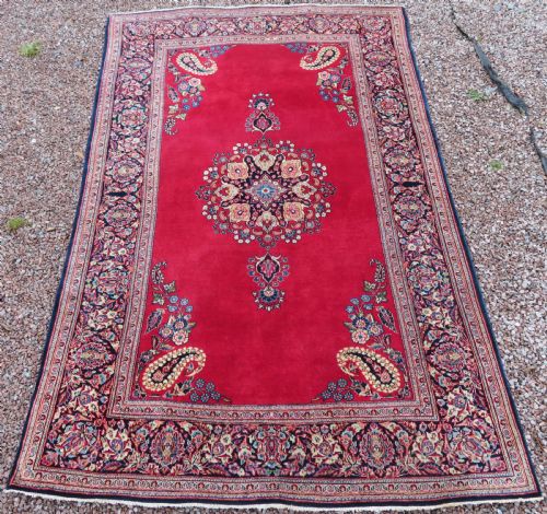 fig 1. ELEGANT & REFINED ANTIQUE KASHAN RUG. CIRCA 1910S
