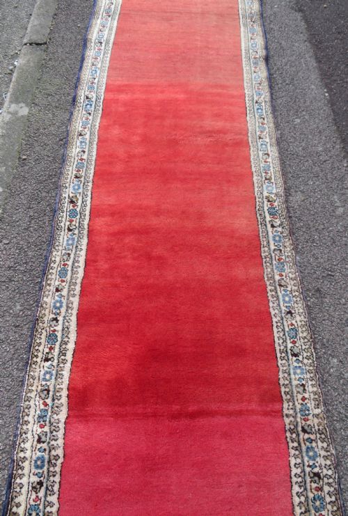 UNUSUAL METHANE EMPTY FIELD LONG NARROW HALL RUNNER 426CM X 75CM - ADDITIONAL PHOTO 12