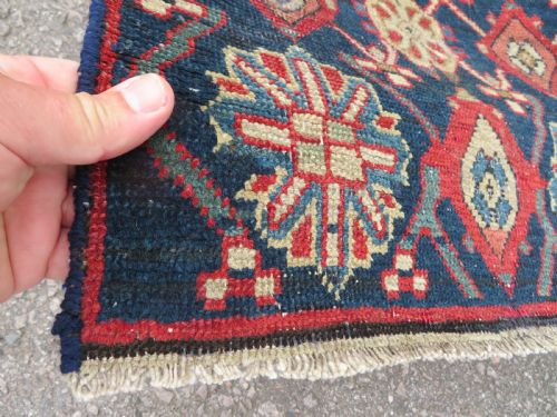 ANTIQUE KURDISH VARAMIN VERAMIN NARROW RUNNER ATTRACTIVE STYLISED MINA KHANA PATTERN ONLY 81CM WIDE - ADDITIONAL PHOTO 11