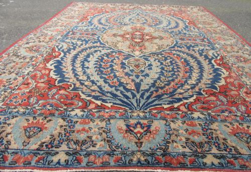 ANTIQUE COUNTRY HOUSE TABRIZ RUG BEAUTIFUL FLORAL ARABESQUES 189CM X 143CM - ADDITIONAL PHOTO 6