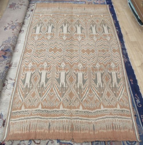 A Large Antique Ikat Panel Hanging. Borneo, Indonesian Archipelago