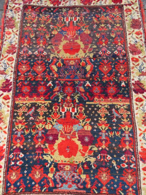 HIGHLY UNUSUAL ABSTRACT ANTIQUE COUNTRY HOUSE SHABBY CHIC KURDISH KURDISTAN RUG - ADDITIONAL PHOTO 4