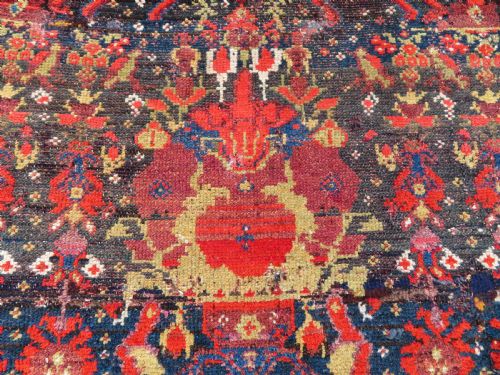 HIGHLY UNUSUAL ABSTRACT ANTIQUE COUNTRY HOUSE SHABBY CHIC KURDISH KURDISTAN RUG - ADDITIONAL PHOTO 6
