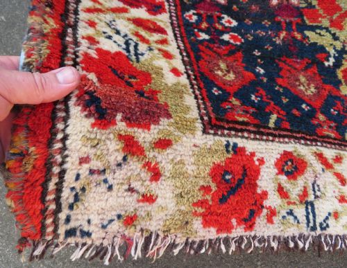 HIGHLY UNUSUAL ABSTRACT ANTIQUE COUNTRY HOUSE SHABBY CHIC KURDISH KURDISTAN RUG - ADDITIONAL PHOTO 7