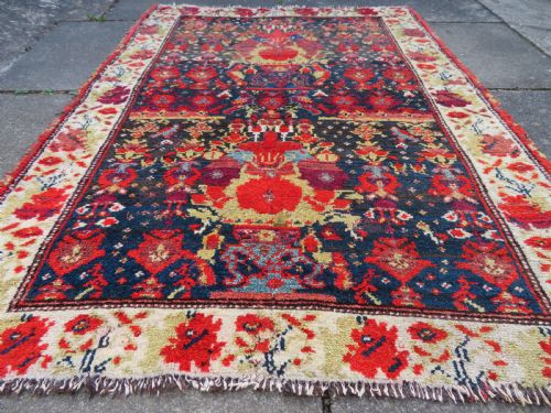 HIGHLY UNUSUAL ABSTRACT ANTIQUE COUNTRY HOUSE SHABBY CHIC KURDISH KURDISTAN RUG - ADDITIONAL PHOTO 10