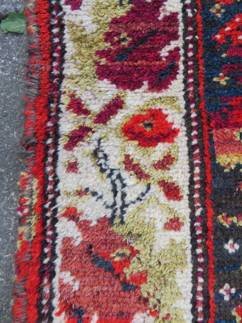 HIGHLY UNUSUAL ABSTRACT ANTIQUE COUNTRY HOUSE SHABBY CHIC KURDISH KURDISTAN RUG - ADDITIONAL PHOTO 15