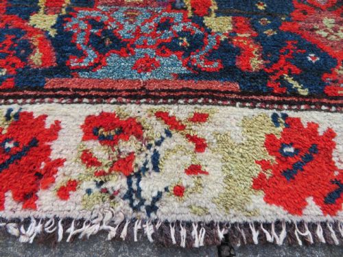 HIGHLY UNUSUAL ABSTRACT ANTIQUE COUNTRY HOUSE SHABBY CHIC KURDISH KURDISTAN RUG - ADDITIONAL PHOTO 17