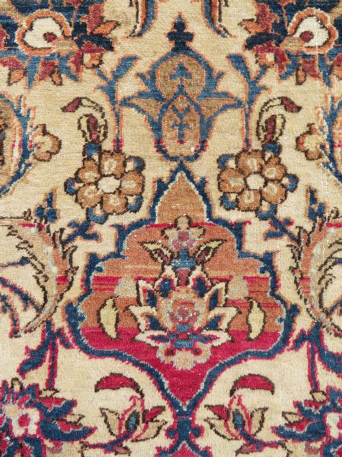 ATTRACTIVE ANTIQUE ISFAHAN RUG VERY RICH COLOURS DESIGN 207CM X 147CM - ADDITIONAL PHOTO 11
