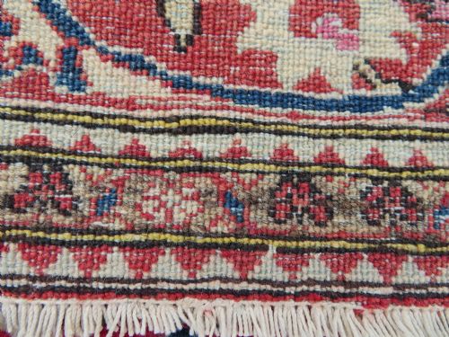 ATTRACTIVE ANTIQUE ISFAHAN RUG VERY RICH COLOURS DESIGN 207CM X 147CM - ADDITIONAL PHOTO 18