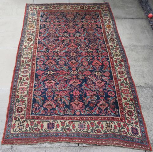 ANTIQUE BIJAR BIDJAR TRIBAL VILLAGE RUG KURDISH TRIBES OF BIJAR 224CM X 139CM