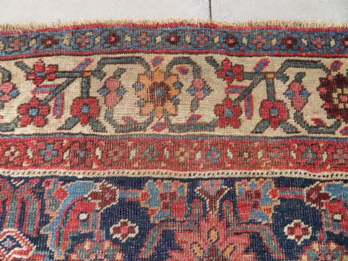 ANTIQUE BIJAR BIDJAR TRIBAL VILLAGE RUG KURDISH TRIBES OF BIJAR 224CM X 139CM - ADDITIONAL PHOTO 22
