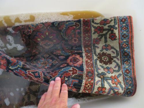 ANTIQUE BIJAR BIDJAR TRIBAL VILLAGE RUG KURDISH TRIBES OF BIJAR 224CM X 139CM - ADDITIONAL PHOTO 28