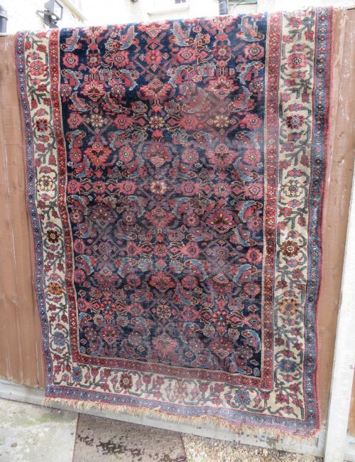 ANTIQUE BIJAR BIDJAR TRIBAL VILLAGE RUG KURDISH TRIBES OF BIJAR 224CM X 139CM - ADDITIONAL PHOTO 30