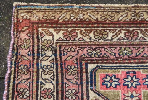 ANTIQUE COUNTRY HOUSE LARGE KURDISH RUG PAIRS OF ANIMALS 239CM X 114CM - ADDITIONAL PHOTO 14