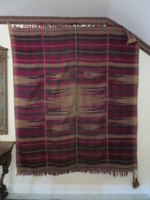 RARE ANTIQUE MOJ MOWJ JAJIM FLAT WEAVE TEXTILE WALL HANGING FLOOR SPREAD RUG BAKHTIARI TRIBES OF THE CHAR MAHALWEST PERSIA 205CM X 179CM - ADDITIONAL PHOTO 27