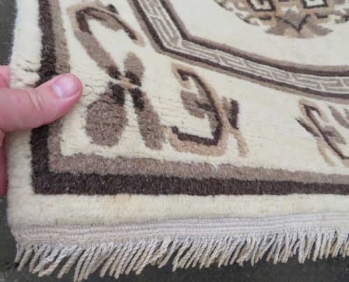 OLD NEPALESE RUG INNER ASIA AUTONOMOUS BORDER REGION 170CM X 90CM - ADDITIONAL PHOTO 6
