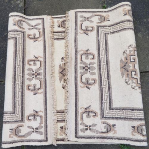 OLD NEPALESE RUG INNER ASIA AUTONOMOUS BORDER REGION 170CM X 90CM - ADDITIONAL PHOTO 14