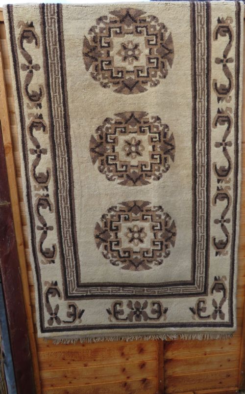 OLD NEPALESE RUG INNER ASIA AUTONOMOUS BORDER REGION 170CM X 90CM - ADDITIONAL PHOTO 22