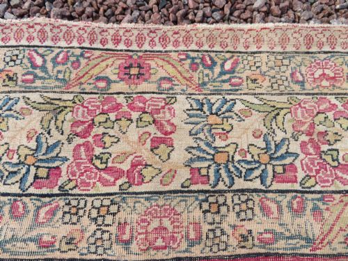 AN ANTIQUE KERMAN KIRMAN MILLEFLEURS PRAYER RUGCIRCA 1880211CM X 148CM - ADDITIONAL PHOTO 21