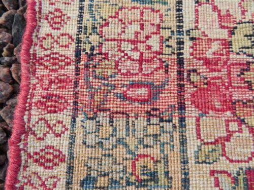 AN ANTIQUE KERMAN KIRMAN MILLEFLEURS PRAYER RUGCIRCA 1880211CM X 148CM - ADDITIONAL PHOTO 27