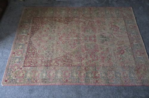 AN ANTIQUE KERMAN KIRMAN MILLEFLEURS PRAYER RUGCIRCA 1880211CM X 148CM - ADDITIONAL PHOTO 29