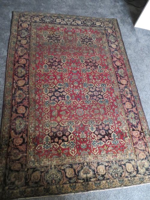 RARE ANTIQUE SAFAVID ZAND ERA TABRIZ RUG 18TH CENTURY204CM X 138CM - ADDITIONAL PHOTO 1