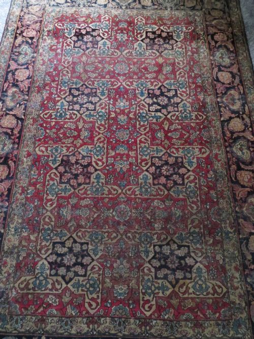 RARE ANTIQUE SAFAVID ZAND ERA TABRIZ RUG 18TH CENTURY204CM X 138CM - ADDITIONAL PHOTO 2