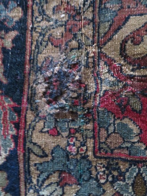 RARE ANTIQUE SAFAVID ZAND ERA TABRIZ RUG 18TH CENTURY204CM X 138CM - ADDITIONAL PHOTO 6