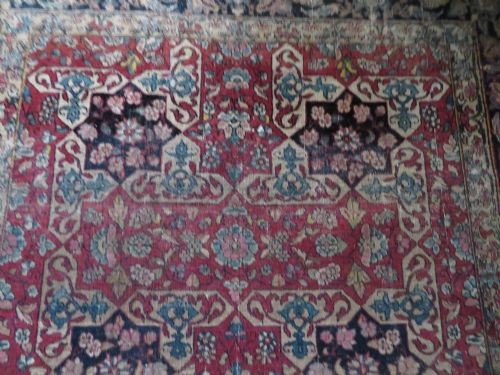 RARE ANTIQUE SAFAVID ZAND ERA TABRIZ RUG 18TH CENTURY204CM X 138CM - ADDITIONAL PHOTO 7