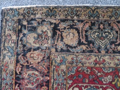 RARE ANTIQUE SAFAVID ZAND ERA TABRIZ RUG 18TH CENTURY204CM X 138CM - ADDITIONAL PHOTO 8