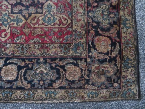 RARE ANTIQUE SAFAVID ZAND ERA TABRIZ RUG 18TH CENTURY204CM X 138CM - ADDITIONAL PHOTO 11