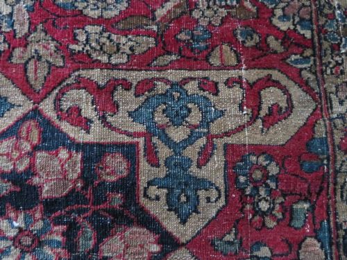 RARE ANTIQUE SAFAVID ZAND ERA TABRIZ RUG 18TH CENTURY204CM X 138CM - ADDITIONAL PHOTO 12