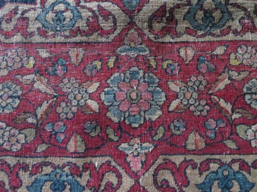 RARE ANTIQUE SAFAVID ZAND ERA TABRIZ RUG 18TH CENTURY204CM X 138CM - ADDITIONAL PHOTO 13