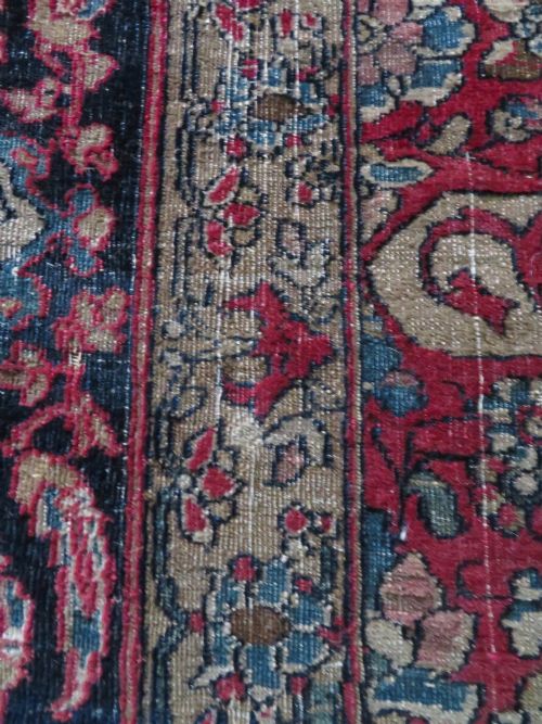 RARE ANTIQUE SAFAVID ZAND ERA TABRIZ RUG 18TH CENTURY204CM X 138CM - ADDITIONAL PHOTO 15