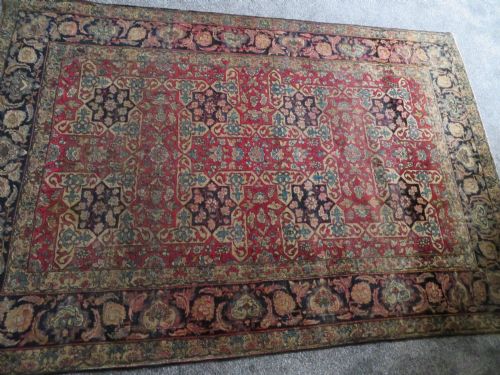 RARE ANTIQUE SAFAVID ZAND ERA TABRIZ RUG 18TH CENTURY204CM X 138CM - ADDITIONAL PHOTO 17