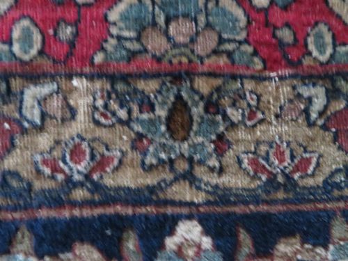 RARE ANTIQUE SAFAVID ZAND ERA TABRIZ RUG 18TH CENTURY204CM X 138CM - ADDITIONAL PHOTO 20
