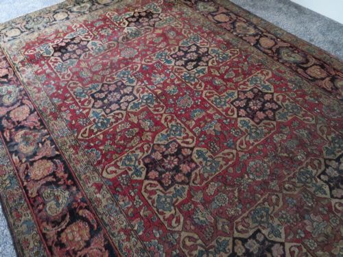 RARE ANTIQUE SAFAVID ZAND ERA TABRIZ RUG 18TH CENTURY204CM X 138CM - ADDITIONAL PHOTO 23