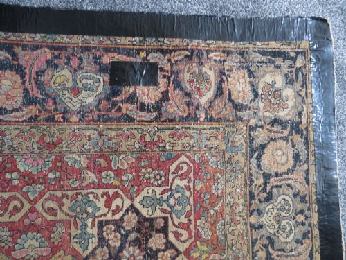 RARE ANTIQUE SAFAVID ZAND ERA TABRIZ RUG 18TH CENTURY204CM X 138CM - ADDITIONAL PHOTO 25
