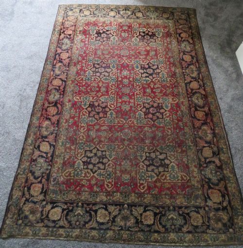 RARE ANTIQUE SAFAVID ZAND ERA TABRIZ RUG 18TH CENTURY204CM X 138CM - ADDITIONAL PHOTO 30
