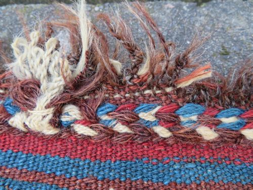 ANTIQUE SOFREH DINING KILIM LOR TRIBESLURISTANWEST PERSIA 2ND HALF 19TH CENTURY - ADDITIONAL PHOTO 3