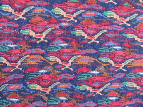 ANTIQUE KURDISH SENNEHBIJAR KILIM WEST PERSIA 234CM X 150CM - ADDITIONAL PHOTO 5