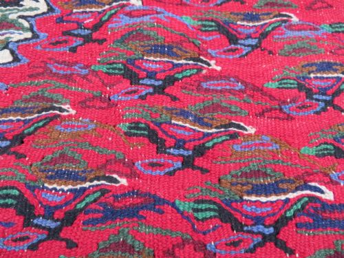 ANTIQUE KURDISH SENNEHBIJAR KILIM WEST PERSIA 234CM X 150CM - ADDITIONAL PHOTO 11