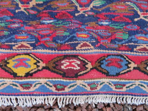 ANTIQUE KURDISH SENNEHBIJAR KILIM WEST PERSIA 234CM X 150CM - ADDITIONAL PHOTO 24