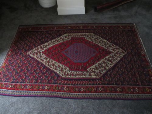 ANTIQUE KURDISH SENNEHBIJAR KILIM WEST PERSIA 234CM X 150CM - ADDITIONAL PHOTO 28