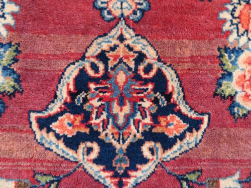 ANTIQUE KASHAN RUG BEAUTIFUL ROSE PINK COLOUR 206CM X 132CM - ADDITIONAL PHOTO 8