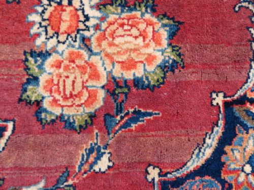 ANTIQUE KASHAN RUG BEAUTIFUL ROSE PINK COLOUR 206CM X 132CM - ADDITIONAL PHOTO 9