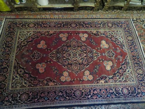 ANTIQUE KASHAN RUG BEAUTIFUL ROSE PINK COLOUR 206CM X 132CM - ADDITIONAL PHOTO 26