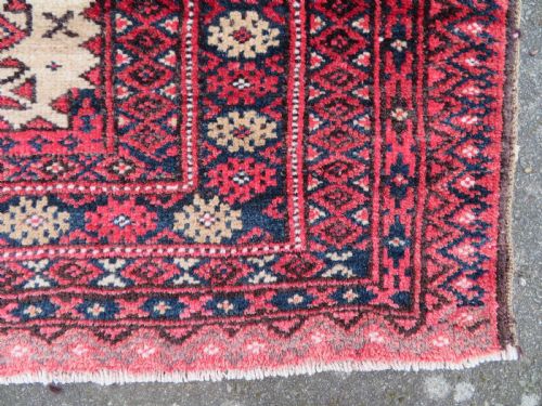 ANTIQUE BALUCH RUG CENTRAL TREE OF LIFE DESIGN EAST PERSIA 132CM X 92CM - ADDITIONAL PHOTO 10