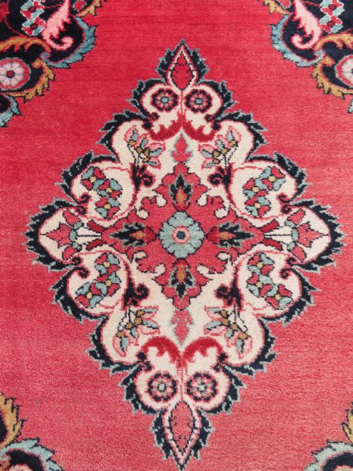 ATTRACTIVE ANTIQUE JOZAN VILLAGE RUG WEST CENTRAL PERSIA 155CM X 109CM - ADDITIONAL PHOTO 3