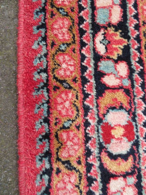 ATTRACTIVE ANTIQUE JOZAN VILLAGE RUG WEST CENTRAL PERSIA 155CM X 109CM - ADDITIONAL PHOTO 10